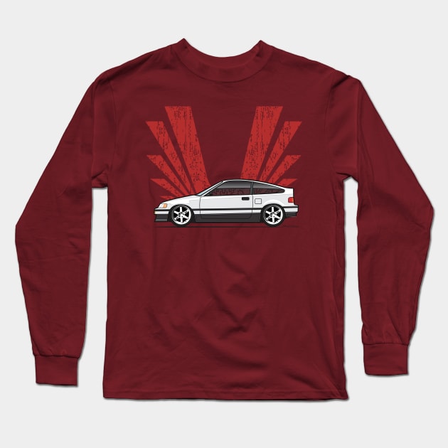 White crx Long Sleeve T-Shirt by JRCustoms44